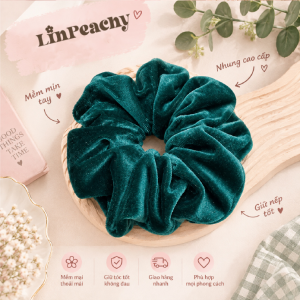 Handmade Velvet Scrunchie – Soft, Elegant Hair Tie for Women