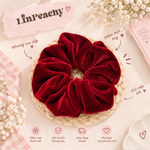 Luxury Velvet Scrunchie – Handmade Soft Hair Accessory
