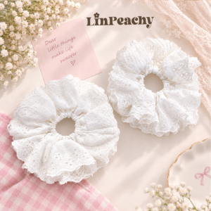 Handmade Lace Scrunchie – Romantic & Elegant Hair Tie for Women