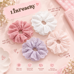 Delicate Lace Scrunchie – Handmade Hair Accessory, Soft & Feminine