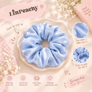 Luxury Satin Scrunchie – Handmade Hair Accessory, Soft & Shiny