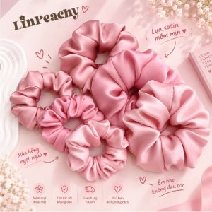 Oversized Satin Scrunchie – Handmade Soft Hair Tie for Women